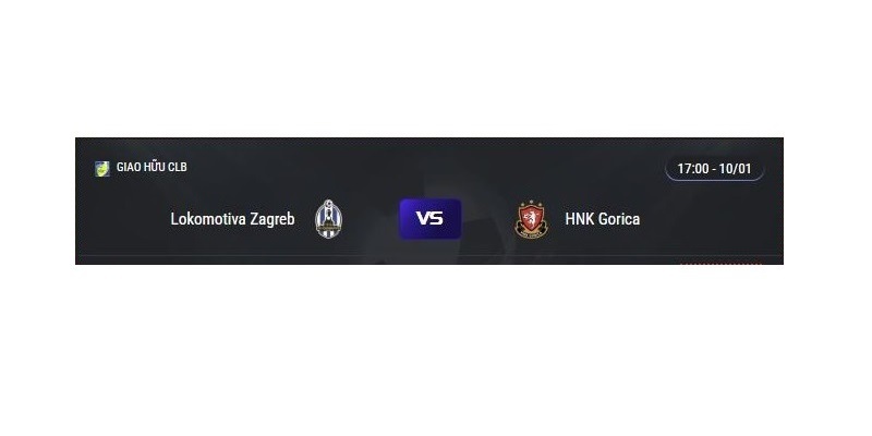 Phát sóng trực tiếp Lokomotiva Zagreb vs HNK Gorica vào lúc 17:00, ngày 10/01/2025